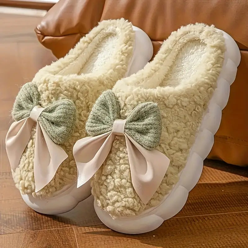 Autumn-Winter Women’s Fleece-Lined Slippers
