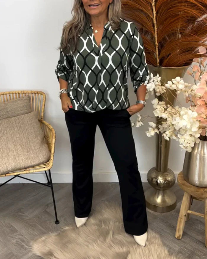 Chic Printed Blouse
