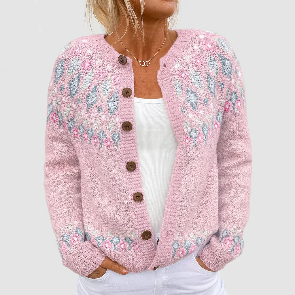 Cozy Chic Button-Up Knitted Cardigan