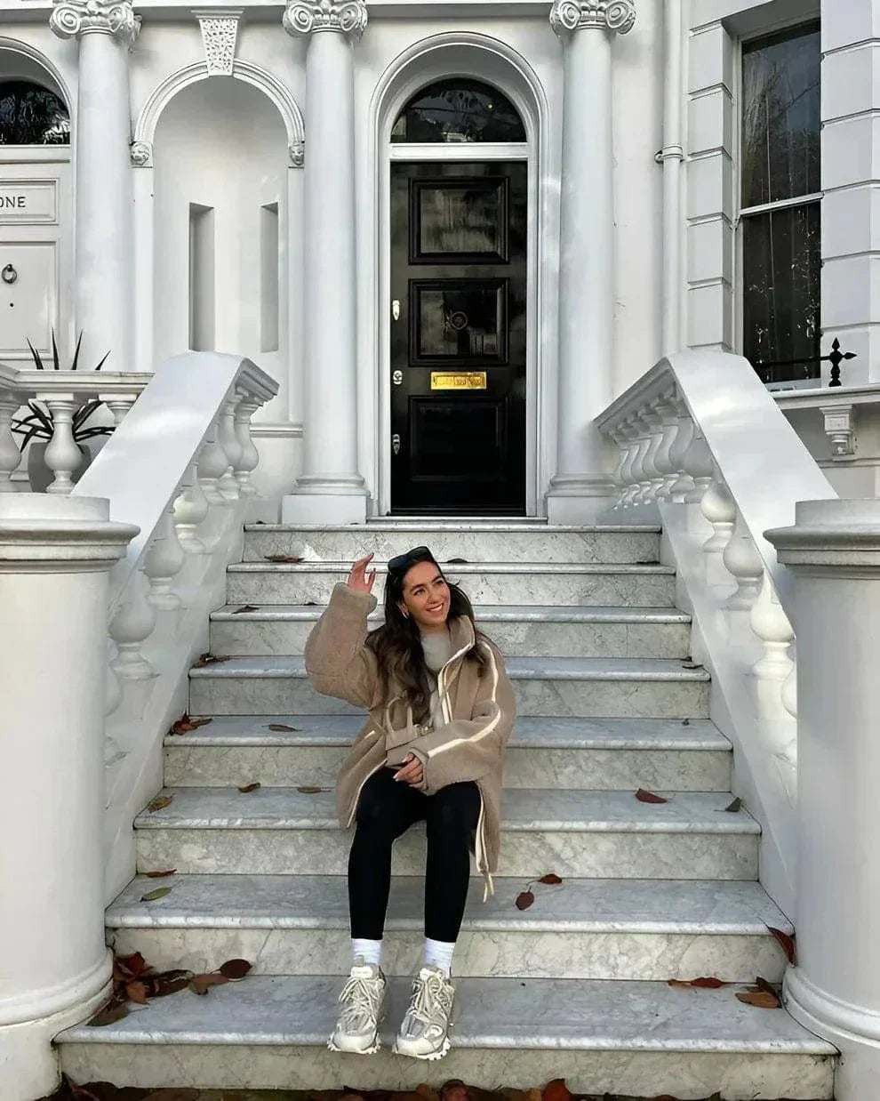 Oversized Fleece Zip-Up Jacket