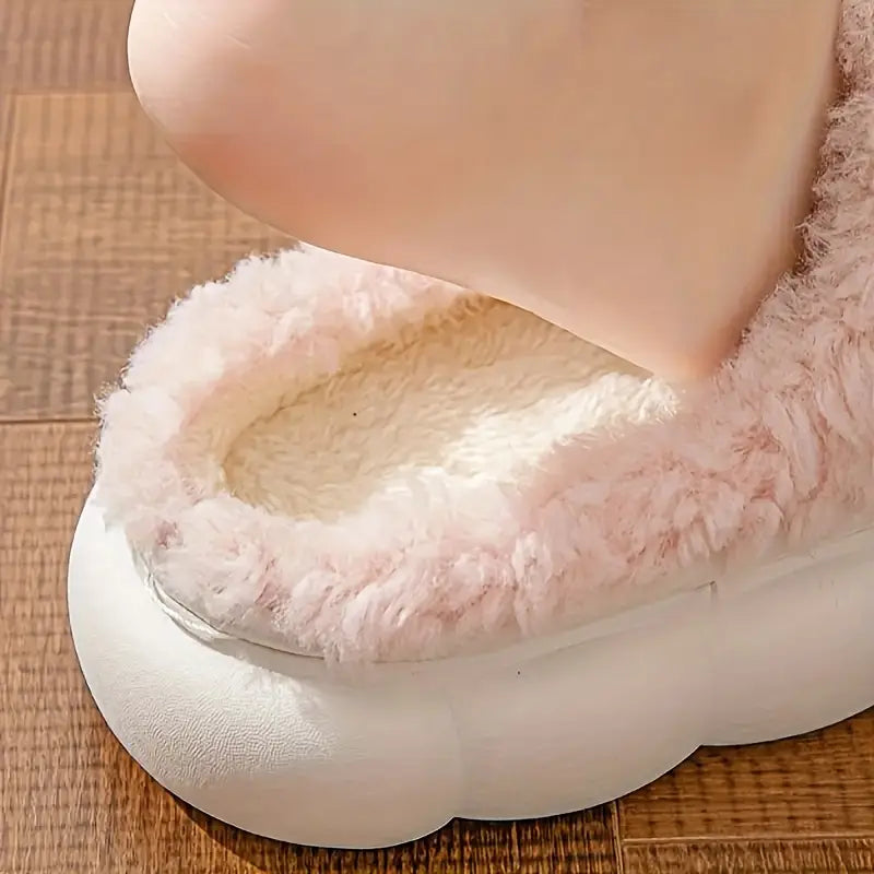 Autumn-Winter Women’s Fleece-Lined Slippers