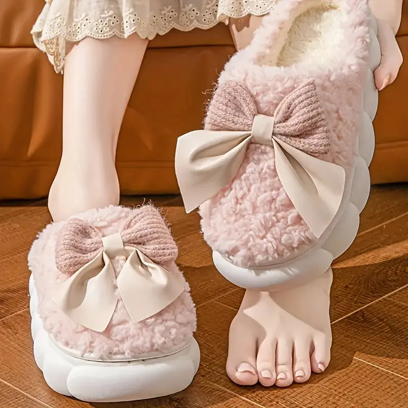 Autumn-Winter Women’s Fleece-Lined Slippers