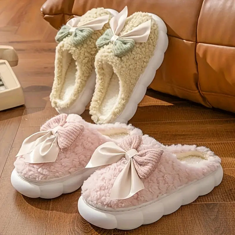 Autumn-Winter Women’s Fleece-Lined Slippers